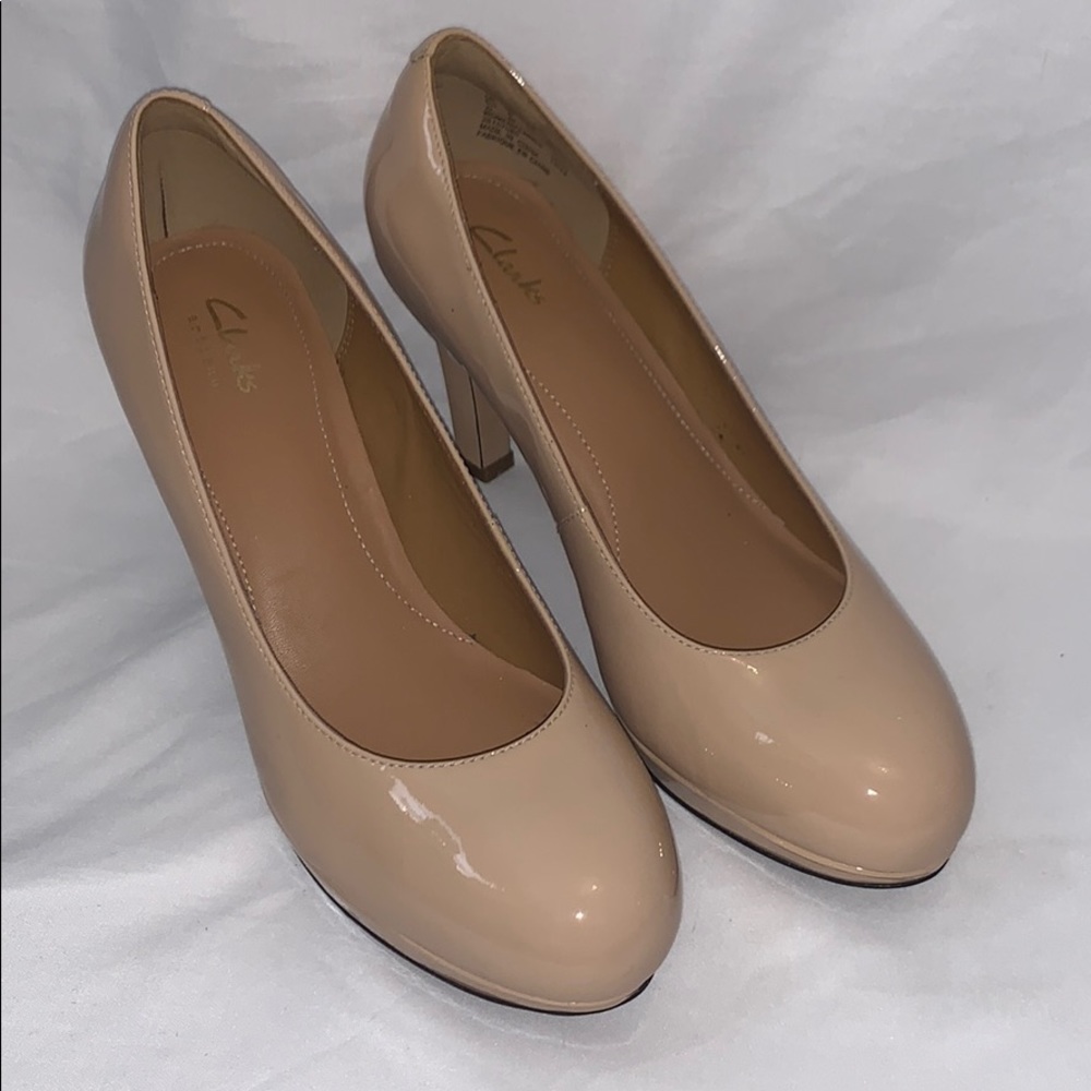 Clarks Patent Leather Pumps